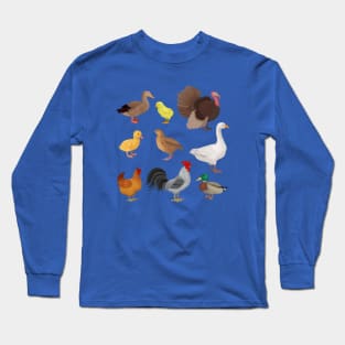 Poultry illustration Long Sleeve T-Shirt